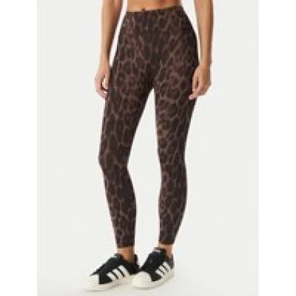 adidas Leggings Optime Power Leopard KF9094 Smeđa Slim Fit