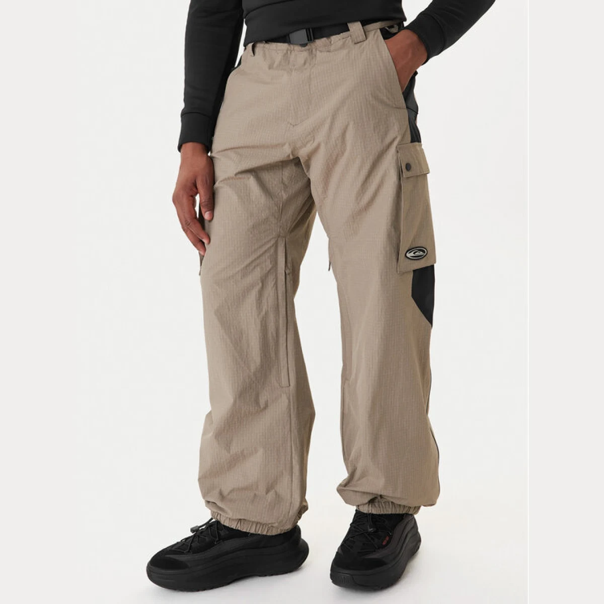 Quiksilver Skijaške hlače Snow Down Cargo EQYTP03231 Crna Relaxed Fit · záber 5
