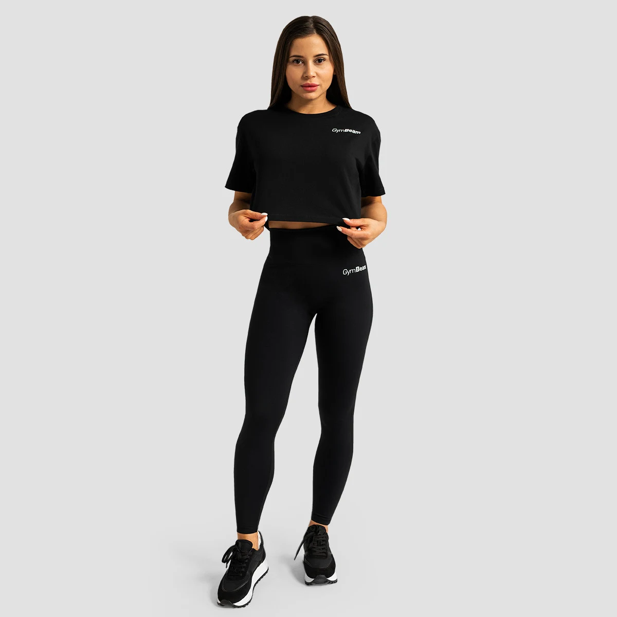 GymBeam Ženski Crop Top Limitless Black - Veličina: XS | Boja: čierna | Dobna skupina: Odrasli | Težina: 0,12 g | Pakiranje: 130 · záber 5