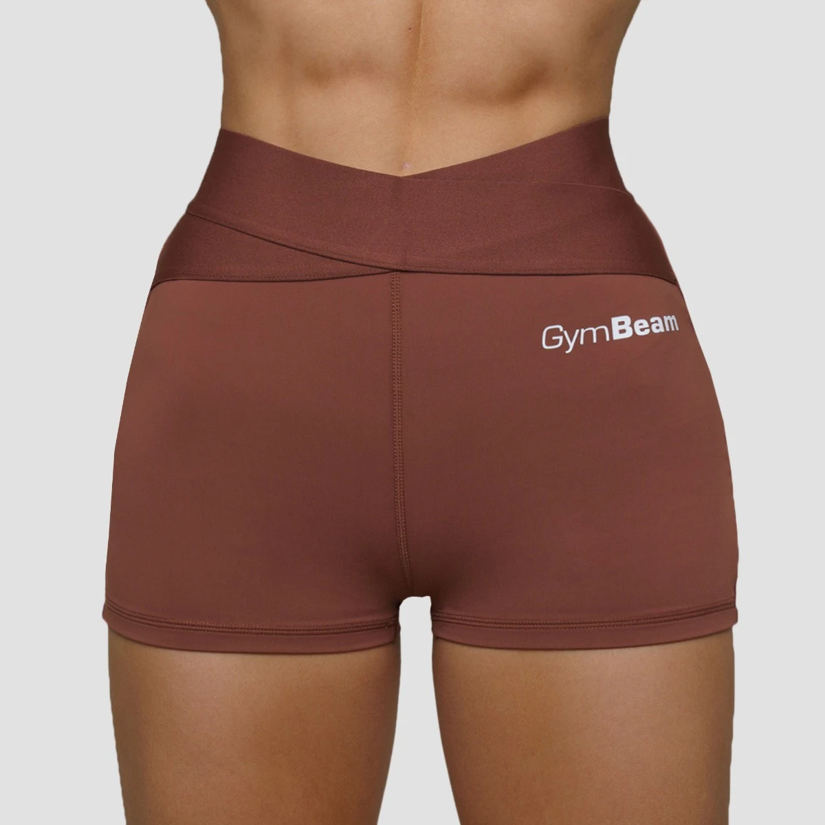 GymBeam Women‘s Agile Shorts Root - Veličina: XXL | Boja: hnedá | Dobna skupina: Odrasli | Pohlavie: Žensko | Težina: 0,12 g · záber 2