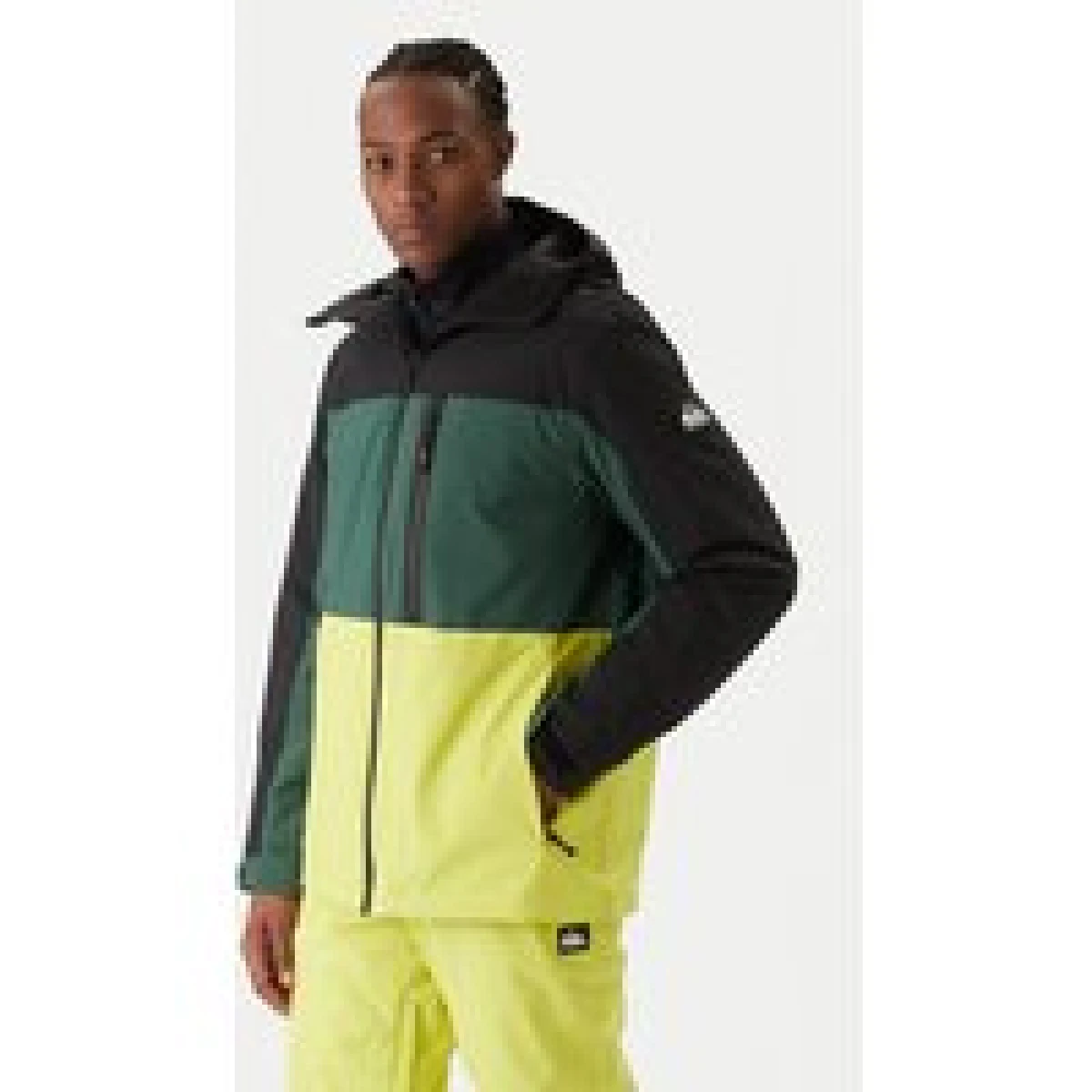 Quiksilver Snowboard jakna Sycamore Block 20K JK EQYTJ03503 Zelena Relaxed Fit · záber 1