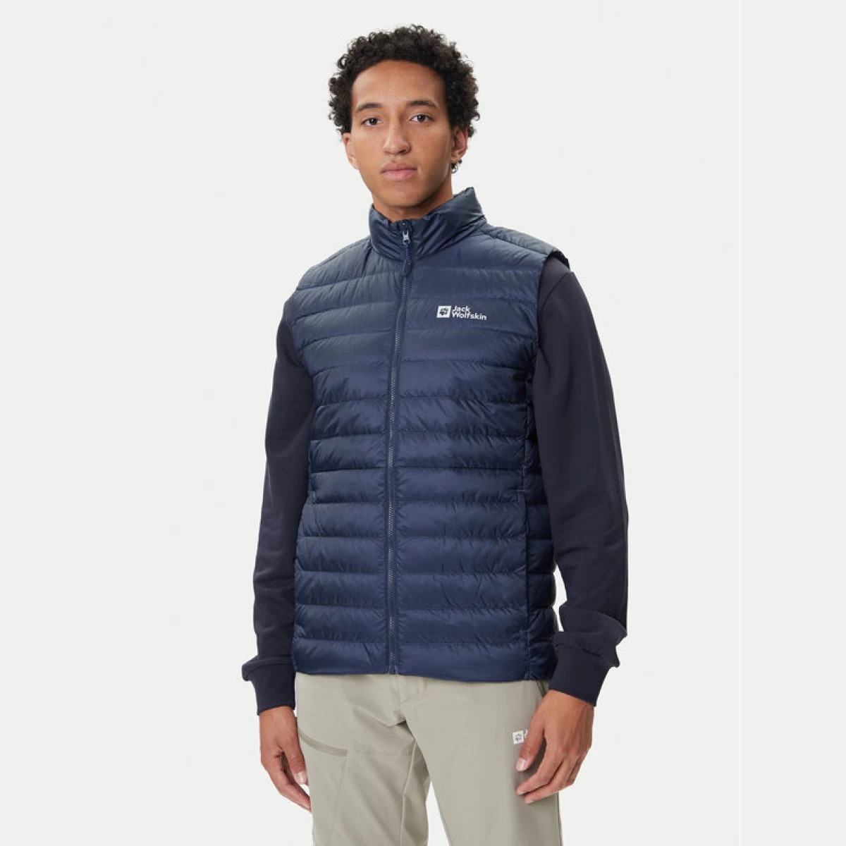 Jack Wolfskin Prsluk Pilvi 1207711 Tamnoplava Regular Fit · záber 2