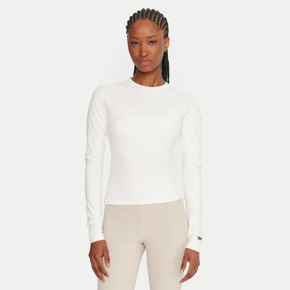 Reebok Tehnička majica Reebok X Ewa Chodakowska RK25316CCW Écru Slim Fit · záber 2