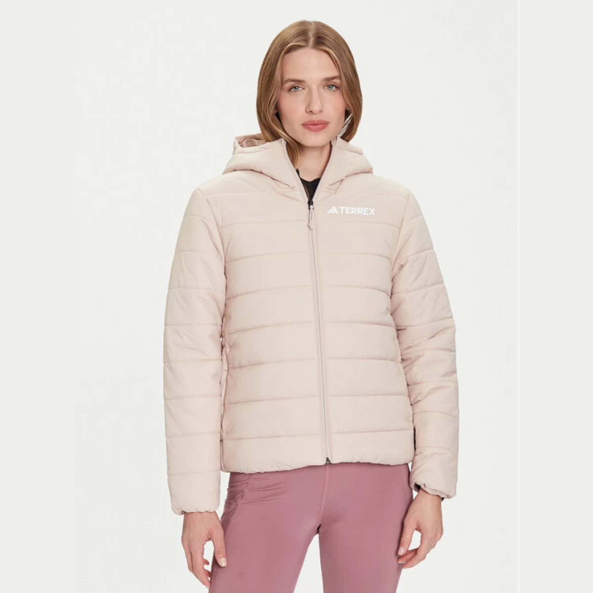 adidas Outdoor jakna Terrex Multi Essentials Climawarm KB2168 Bež Regular Fit - Veličina: XS | Boja: béžová | Dobna skupina: Odrasli | Spol: Žensko · záber 2