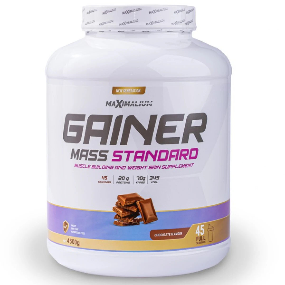 Gainer Mass Standard 4500g Čokolada · záber 2