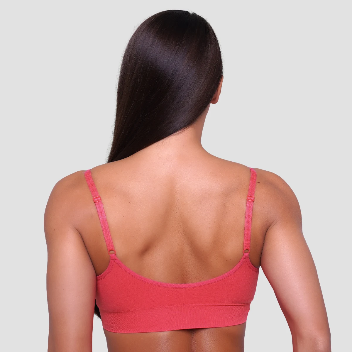 GymBeam Triangle Bralette Pink - Veličina: S | Boja: ružová | Dobna skupina: Odrasli | Težina: 0,07 g · záber 3