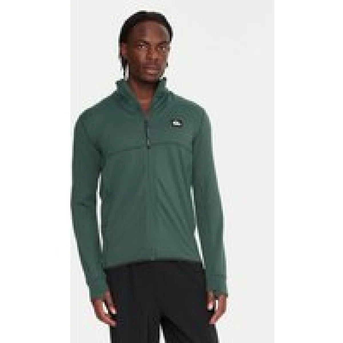 Quiksilver Tehnička majica dugih rukava Steep Point EQYPF03078 Zelena Slim Fit · záber 1