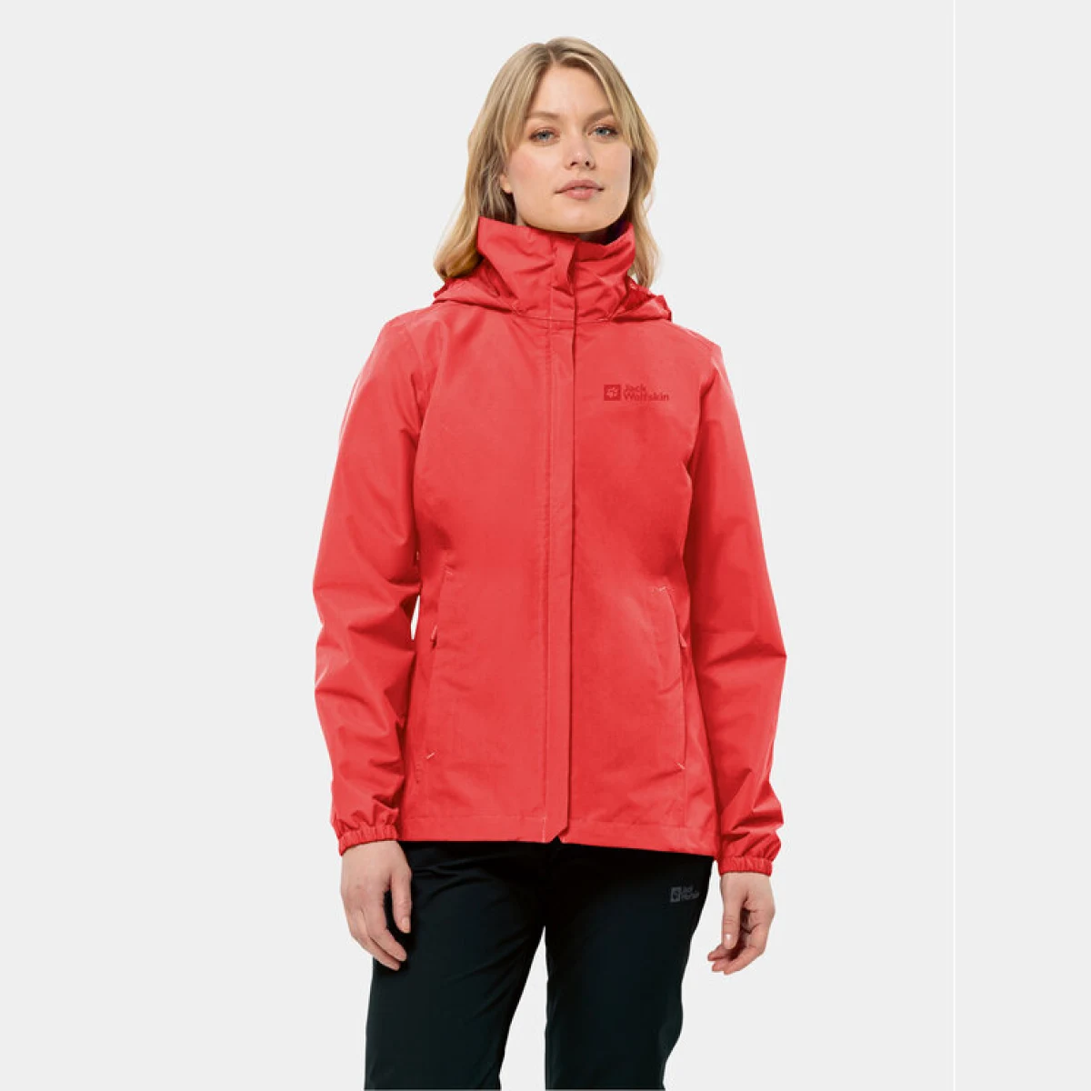 Jack Wolfskin Vodootporna jakna Stormy Point 1111202 Crvena Regular Fit · záber 2