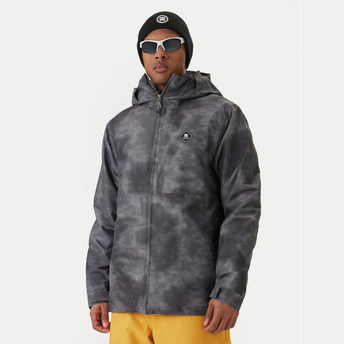 DC Shoes Skijaška jakna Basis Print ADYTJ03081 Siva Regular Fit · záber 2