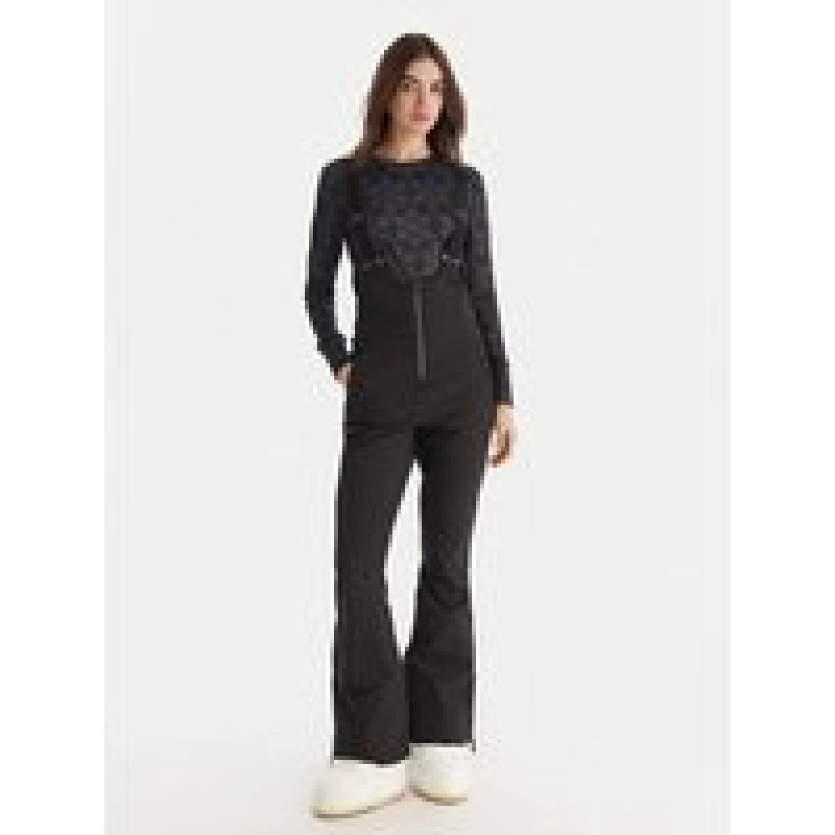 Roxy Skijaške hlače Summit Bib PT ERJTP03291 Crna Skinny Fit · záber 1