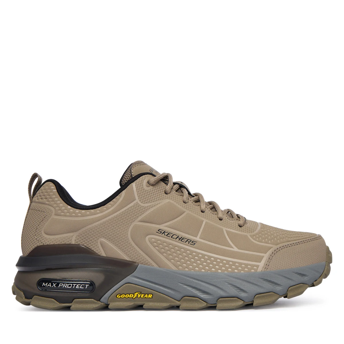 Trekking Skechers Max Protect 237672 TPBK Smeđa - Veličina: 42 | Boja: hnedá | Dobna skupina: Odrasli | Spol: Muško · záber 2