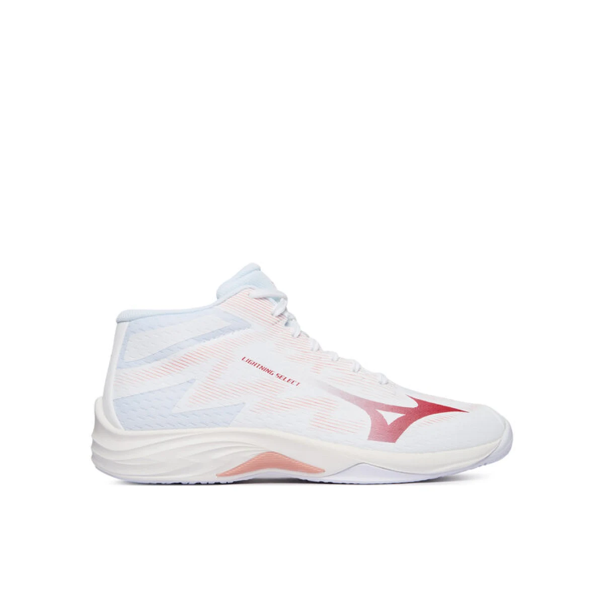 Mizuno Tenisice za dvoranski nogomet Lightning Select Mid V1GC2675 Bijela - Veličina: 40 | Boja: biela | Dobna skupina: Odrasli | Spol: Muško · záber 2