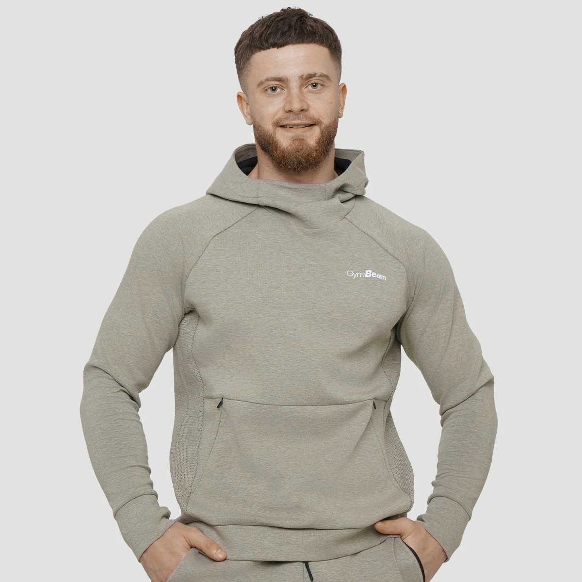 GymBeam Agile Hoodie Sage · záber 1
