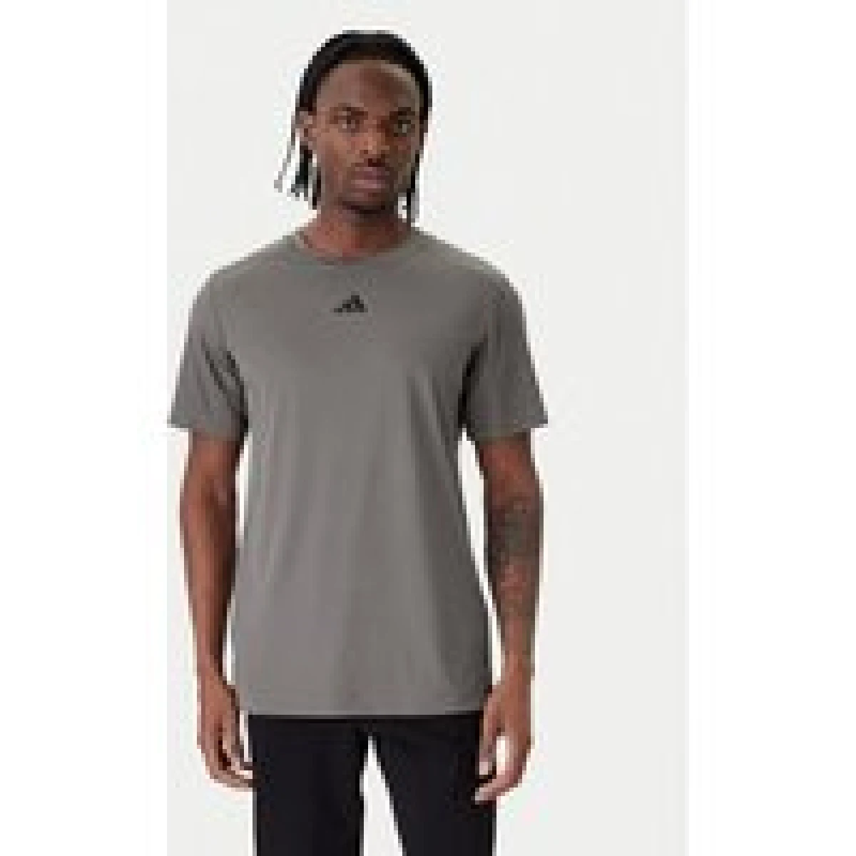 adidas Tehnička majica D4T PrimeLift 3 Stripes KE9936 Siva Regular Fit · záber 1