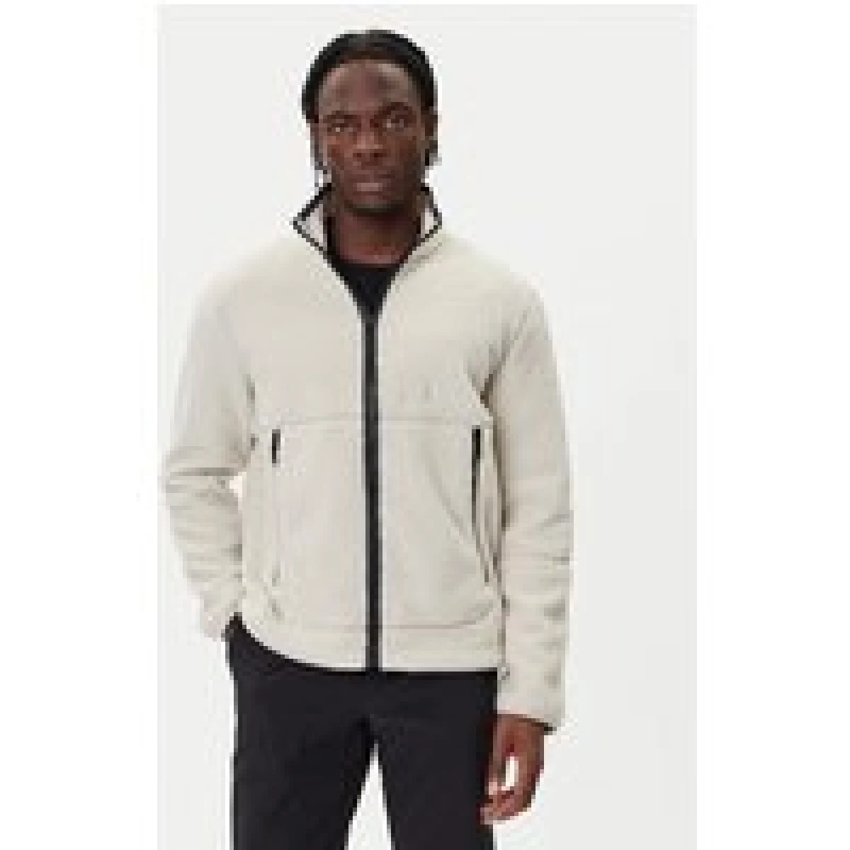 Jack Wolfskin Flis Stone Lite A64997 Bež Relaxed Fit · záber 1