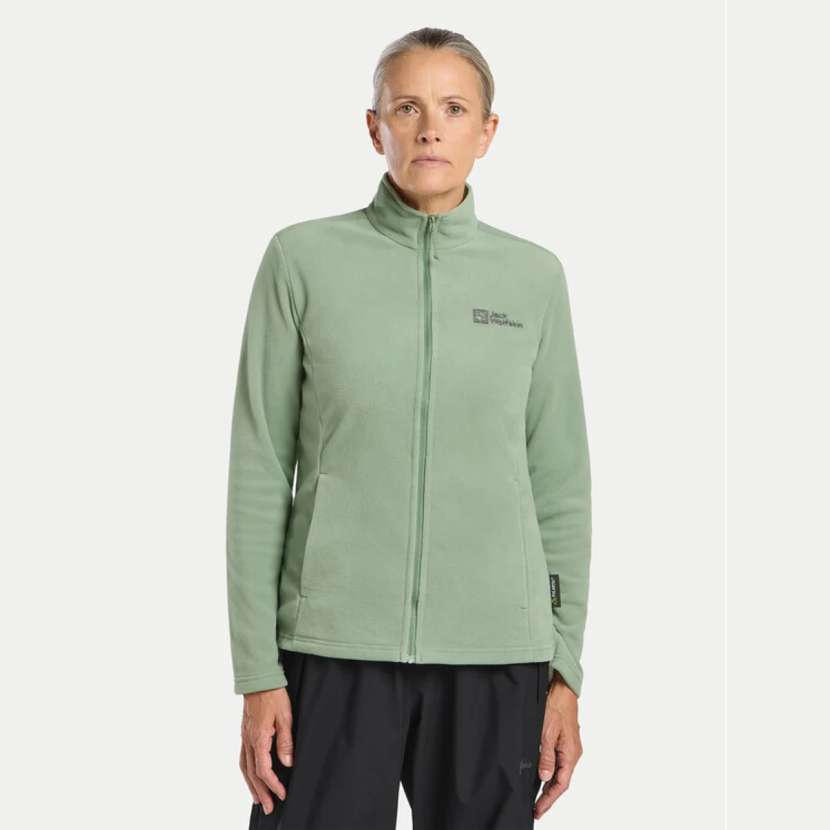 Jack Wolfskin Flis Taunus Fz 1711391 Zelena Regular Fit · záber 2