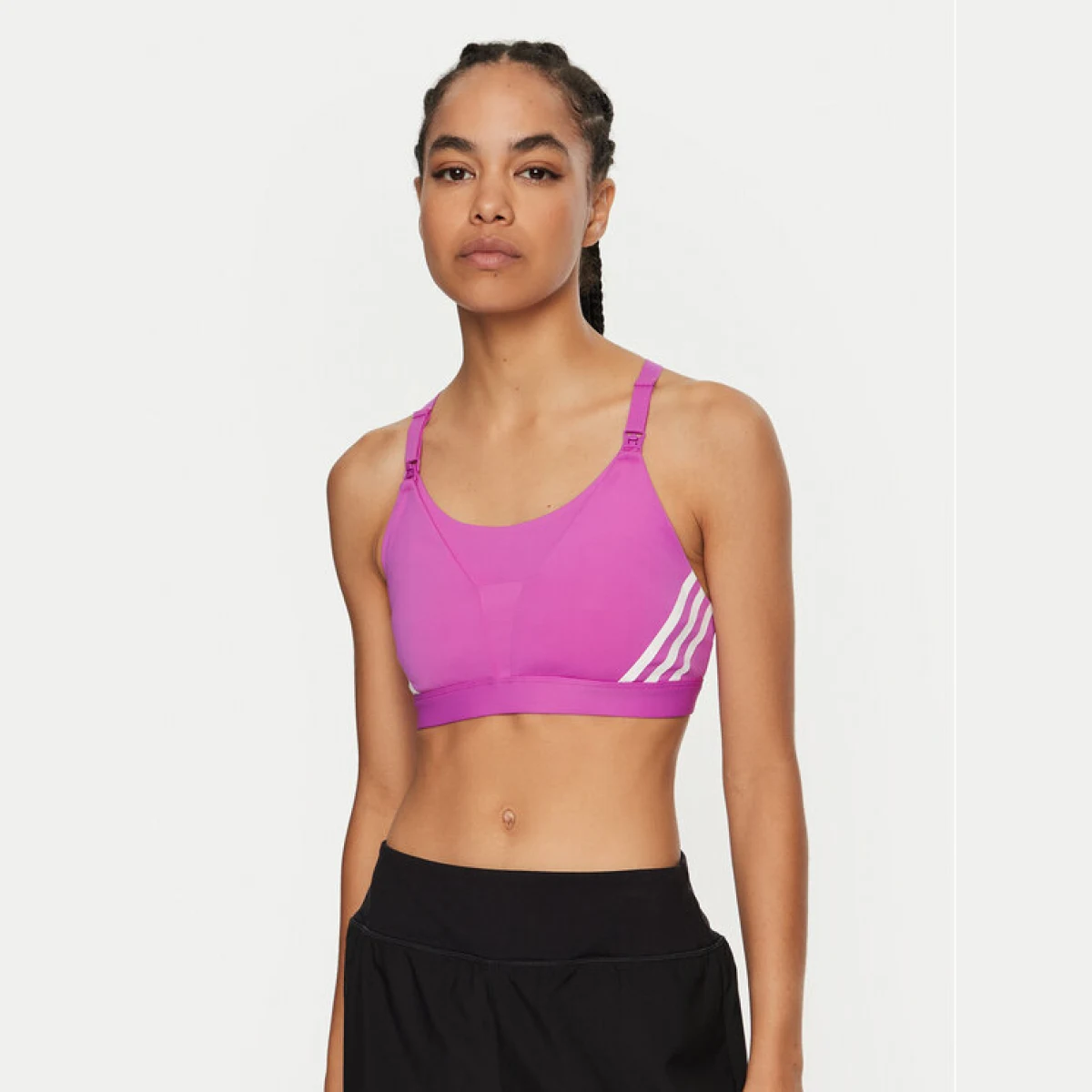 adidas Sportski grudnjak Powerimpact Luxe Medium-Support Maternity IZ1871 Ružičasta Slim Fit · záber 2