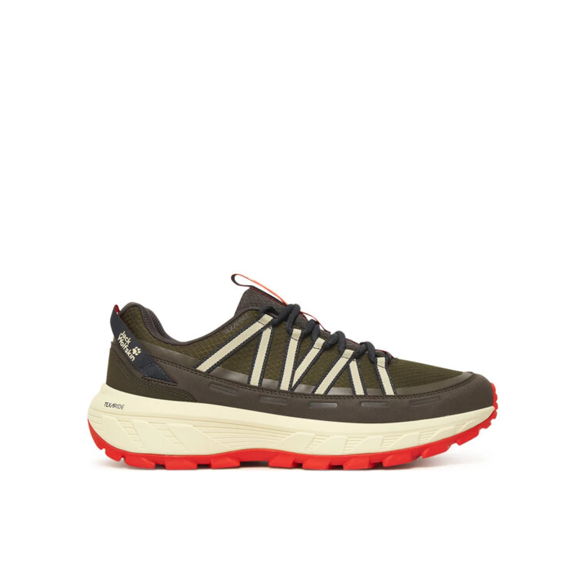 Jack Wolfskin Trekking Wild Hike Texapore Low M A65577 Kaki - Veličina: 40 | Boja: zelená | Dobna skupina: Odrasli | Spol: Muško · záber 2