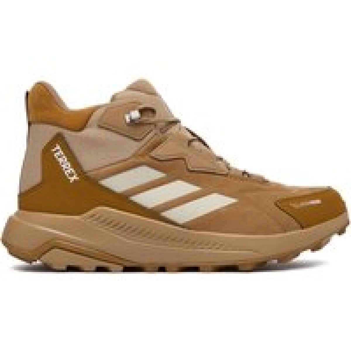 Trekking adidas Terrex Anylander Leather Mid Climaproof Hiking Shoes KH8876 Svijetlo smeđa · záber 1