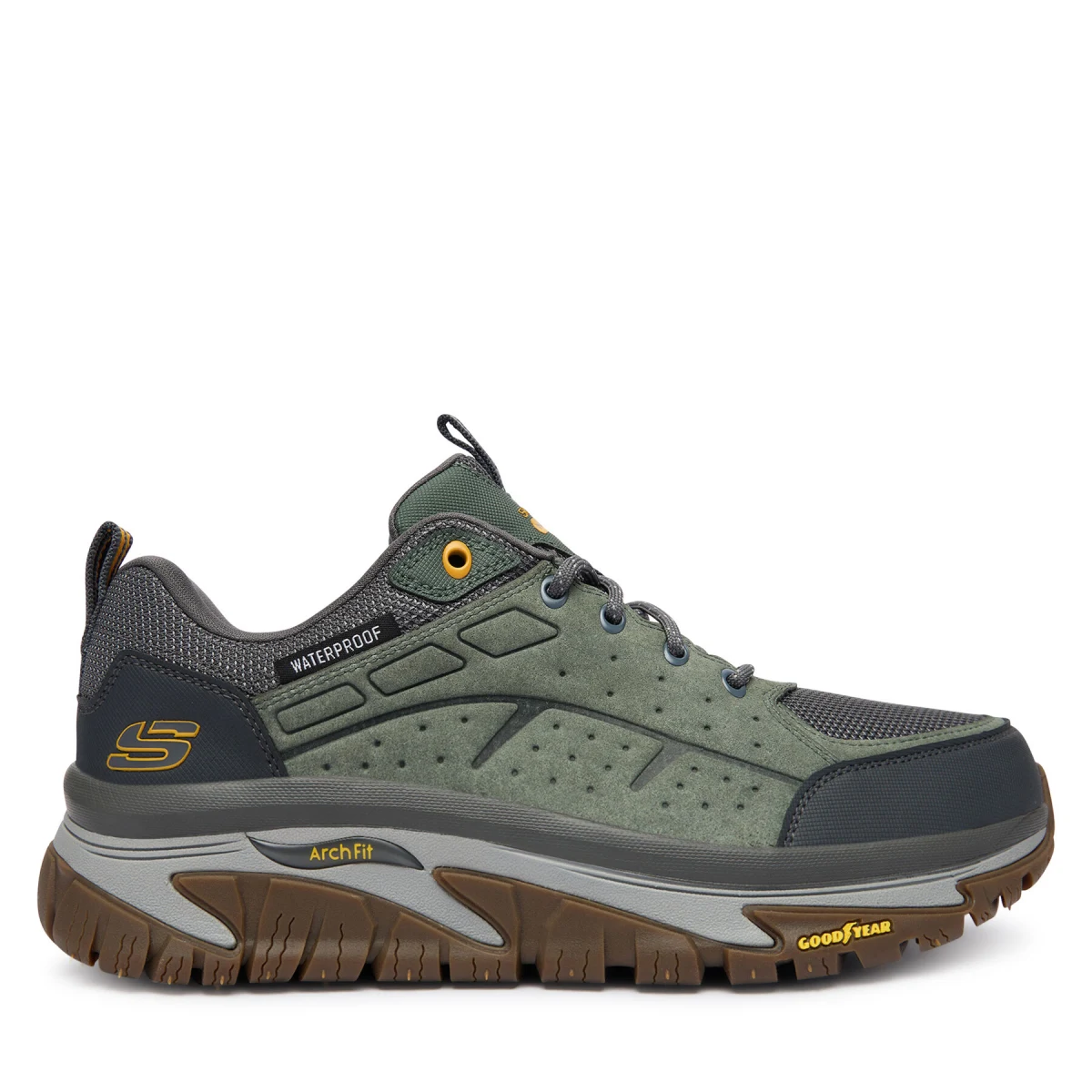 Trekking Skechers Arch Fit Road Walker 237688 GRN Kaki - Veličina: 43 | Boja: zelená | Dobna skupina: Odrasli | Spol: Muško · záber 2