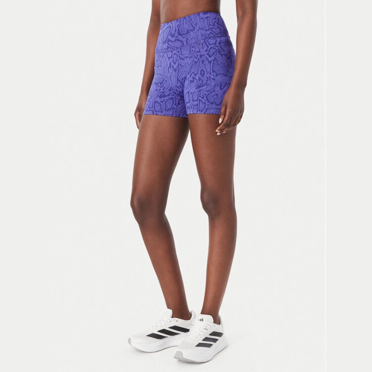 adidas Biciklističke hlače Optimé Snake Short Leggings KV1152 Ljubičasta Slim Fit · záber 2