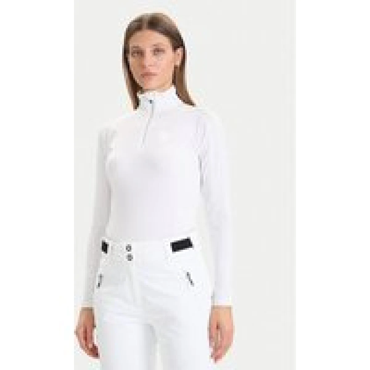 Rossignol Tehnička majica dugih rukava Classique RLMWL08 Bijela Slim Fit · záber 1