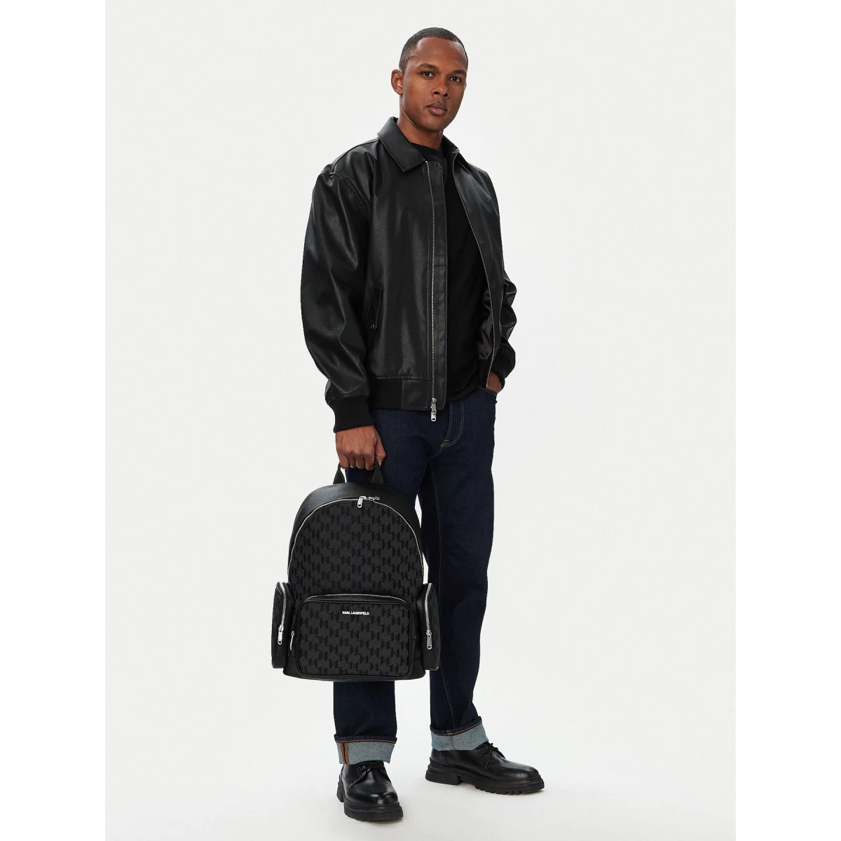 Ruksak KARL LAGERFELD B3M30246 Crna · záber 2