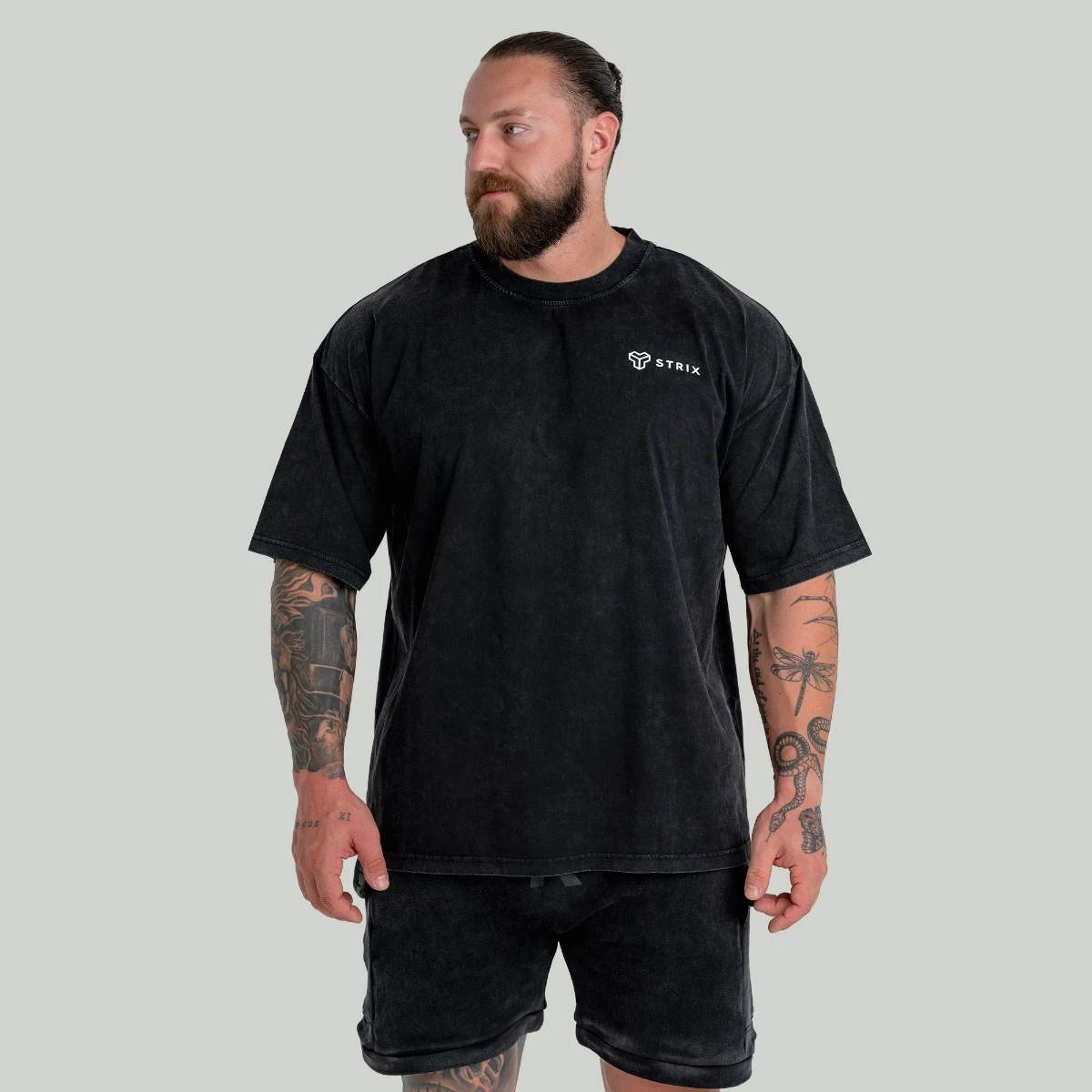 STRIX Oversized Tee Washed Black · záber 4