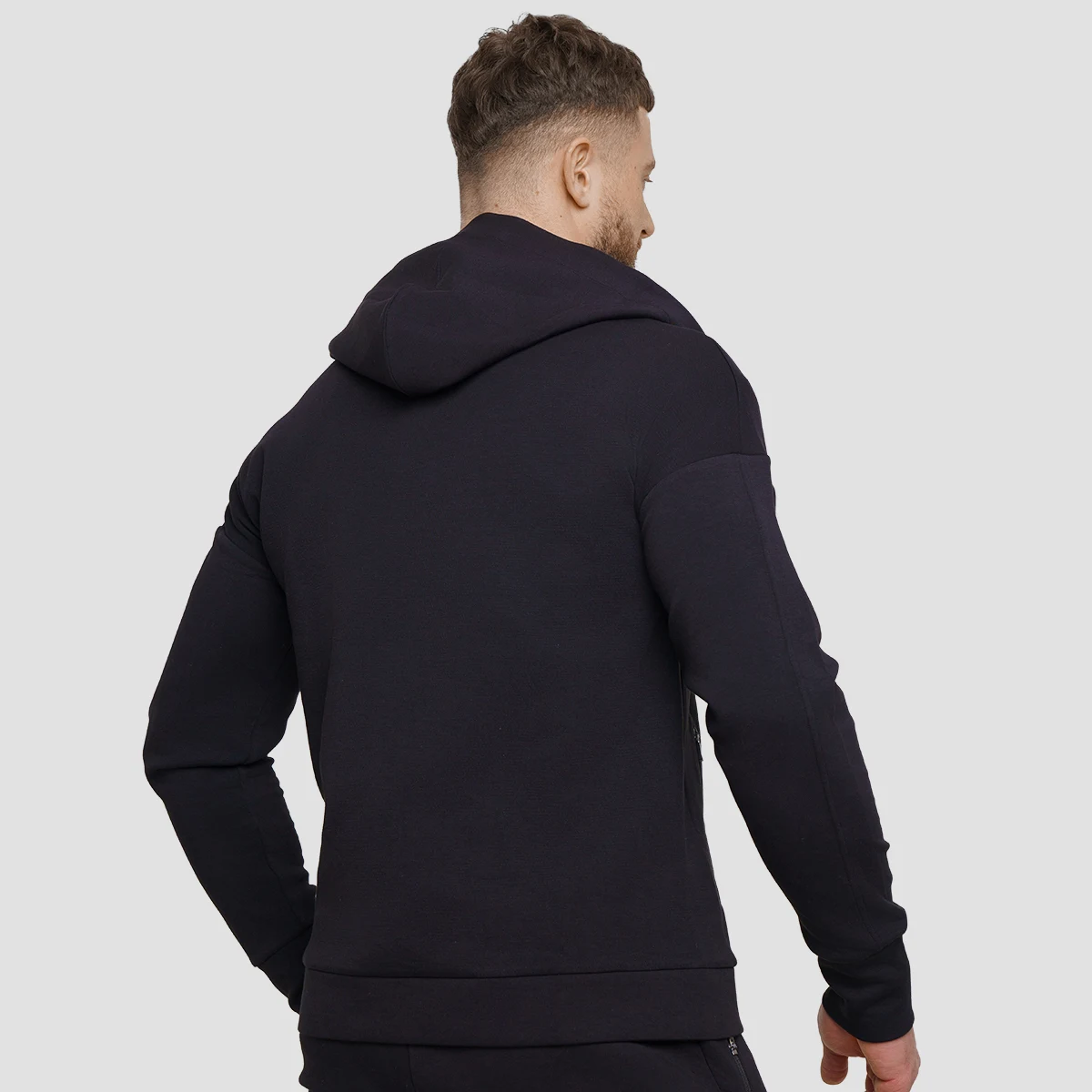 GymBeam Agile Zip Up Hoodie Onyx · záber 2