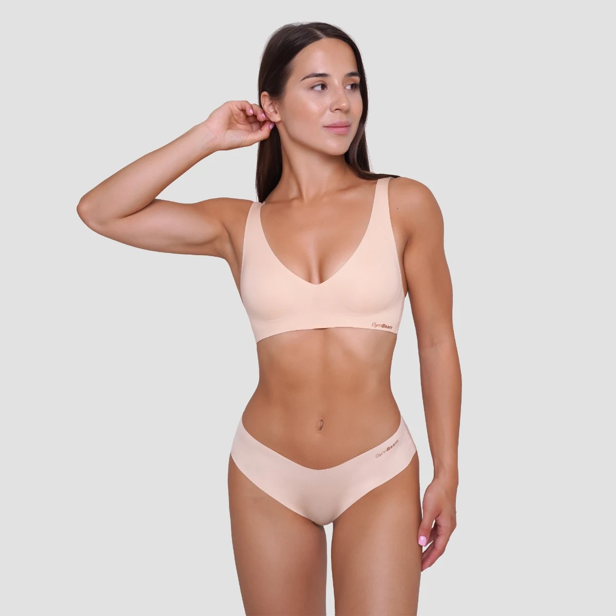 GymBeam Seamless Classic Bottoms 3Pack Beige · záber 5