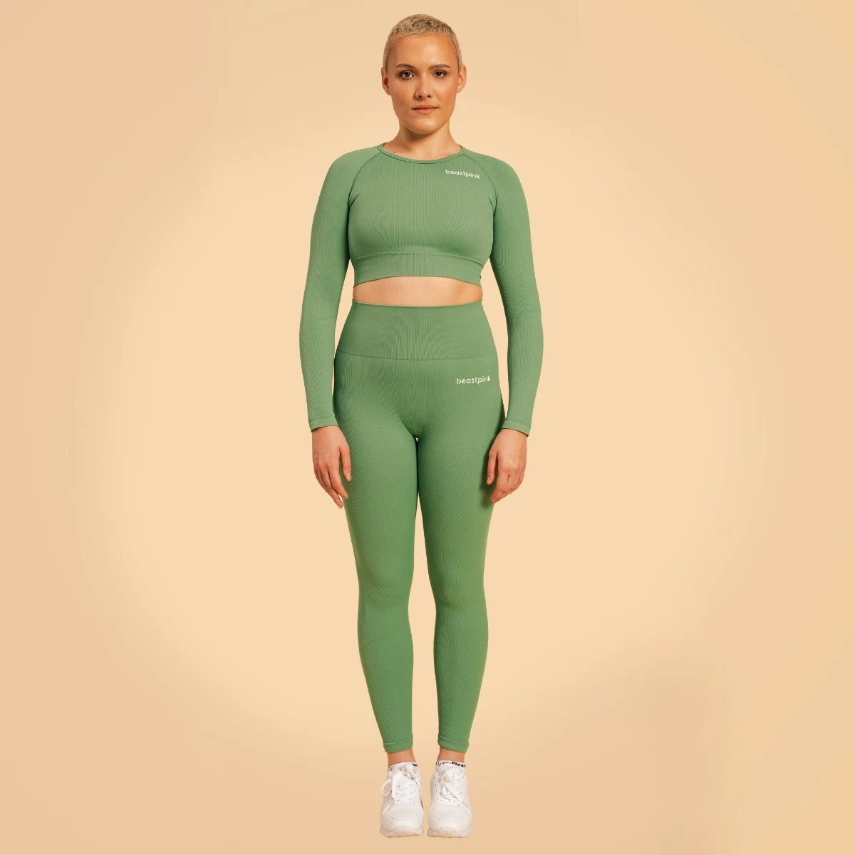 BeastPink Women‘s Hyper Leggings Olivine · záber 5
