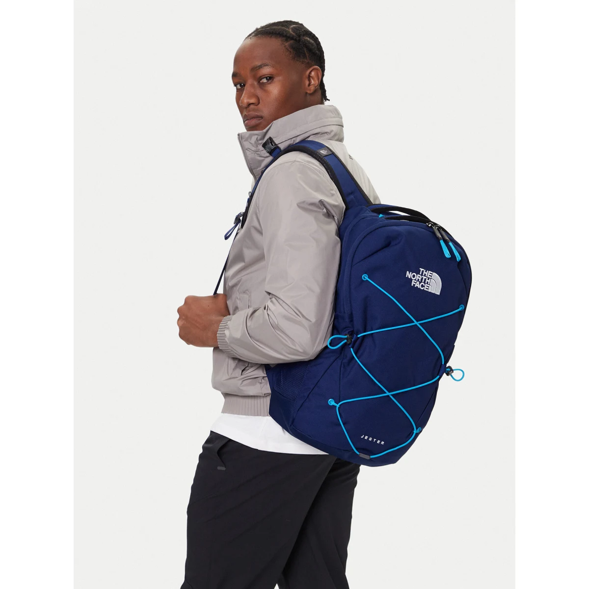Ruksak The North Face Jester NF0A3VXFFLO1 Plava · záber 2