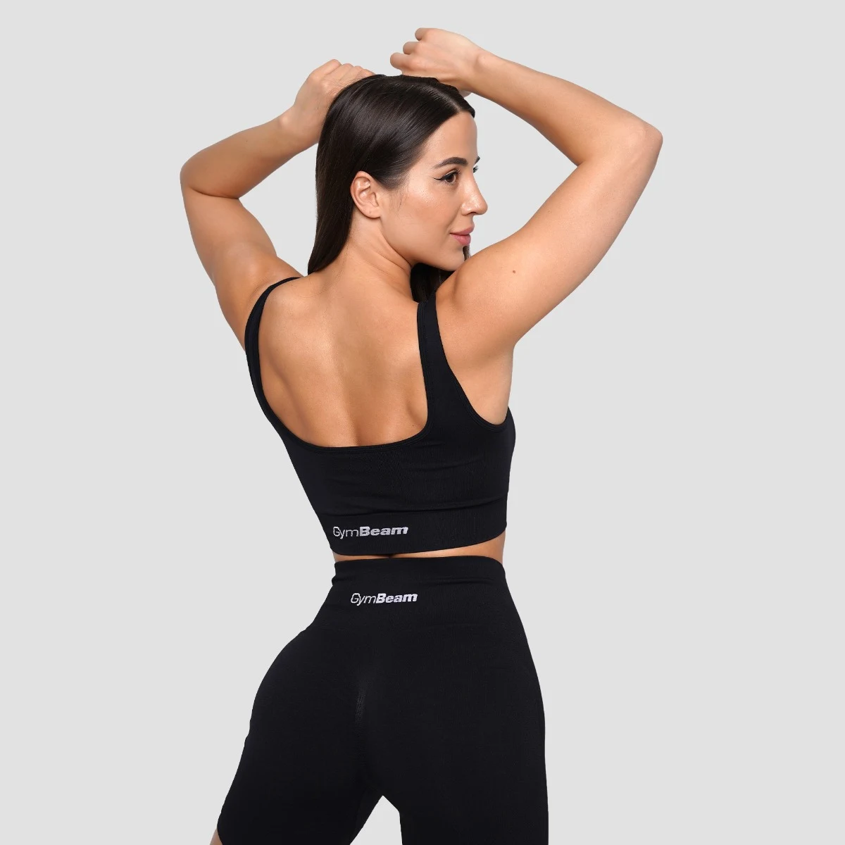 GymBeam Lift Seamless Sports Bra Black - Veličina: XL | Boja: čierna | Dobna skupina: Odrasli | Težina: 0,13 g | Pakiranje: 65 · záber 4