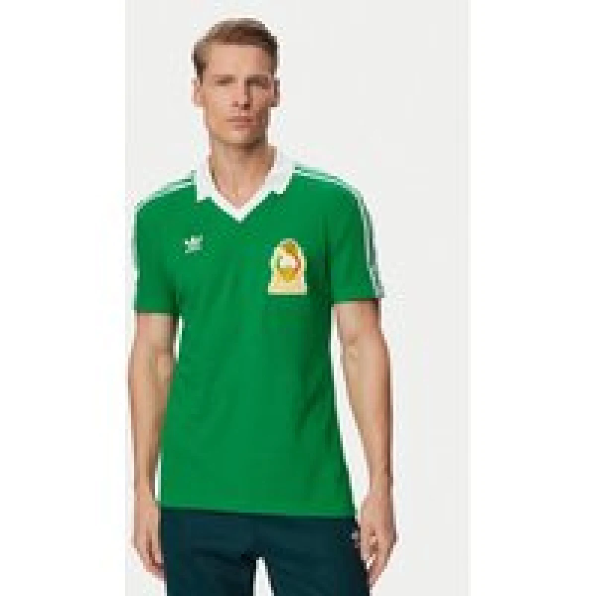 adidas Tehnička majica Mexico Home Jersey 1986 JN3710 Zelena Slim Fit · záber 1