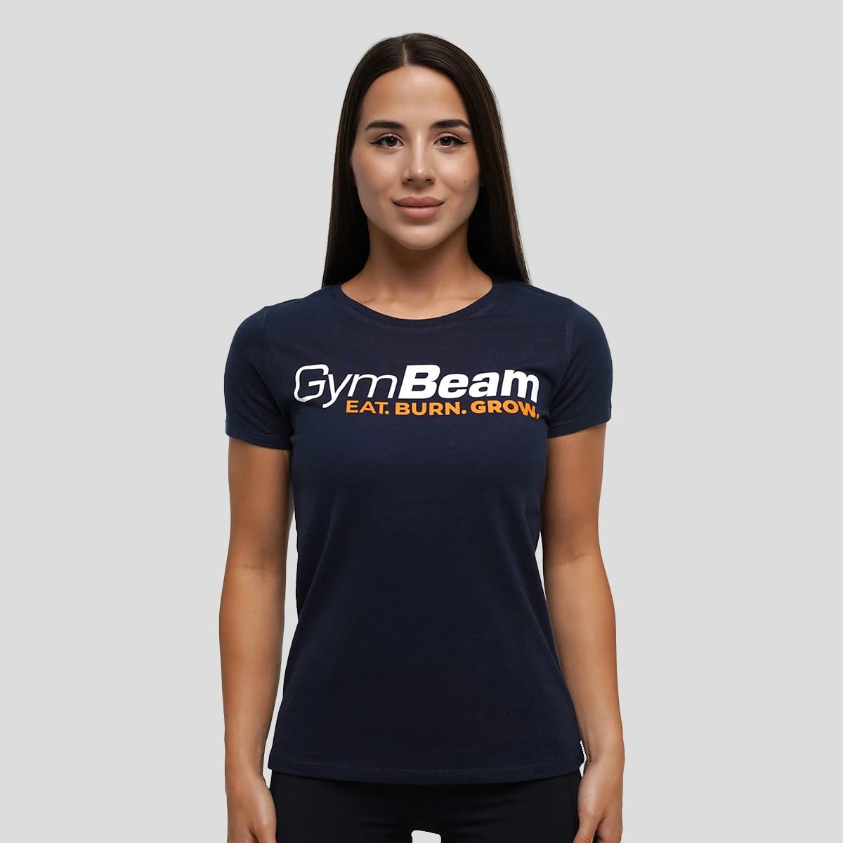 GymBeam Women‘s Grow T-shirt Navy - Veličina: S | Boja: modrá | Dobna skupina: Odrasli | Pohlavie: Žensko | Težina: 0,198 g · záber 1