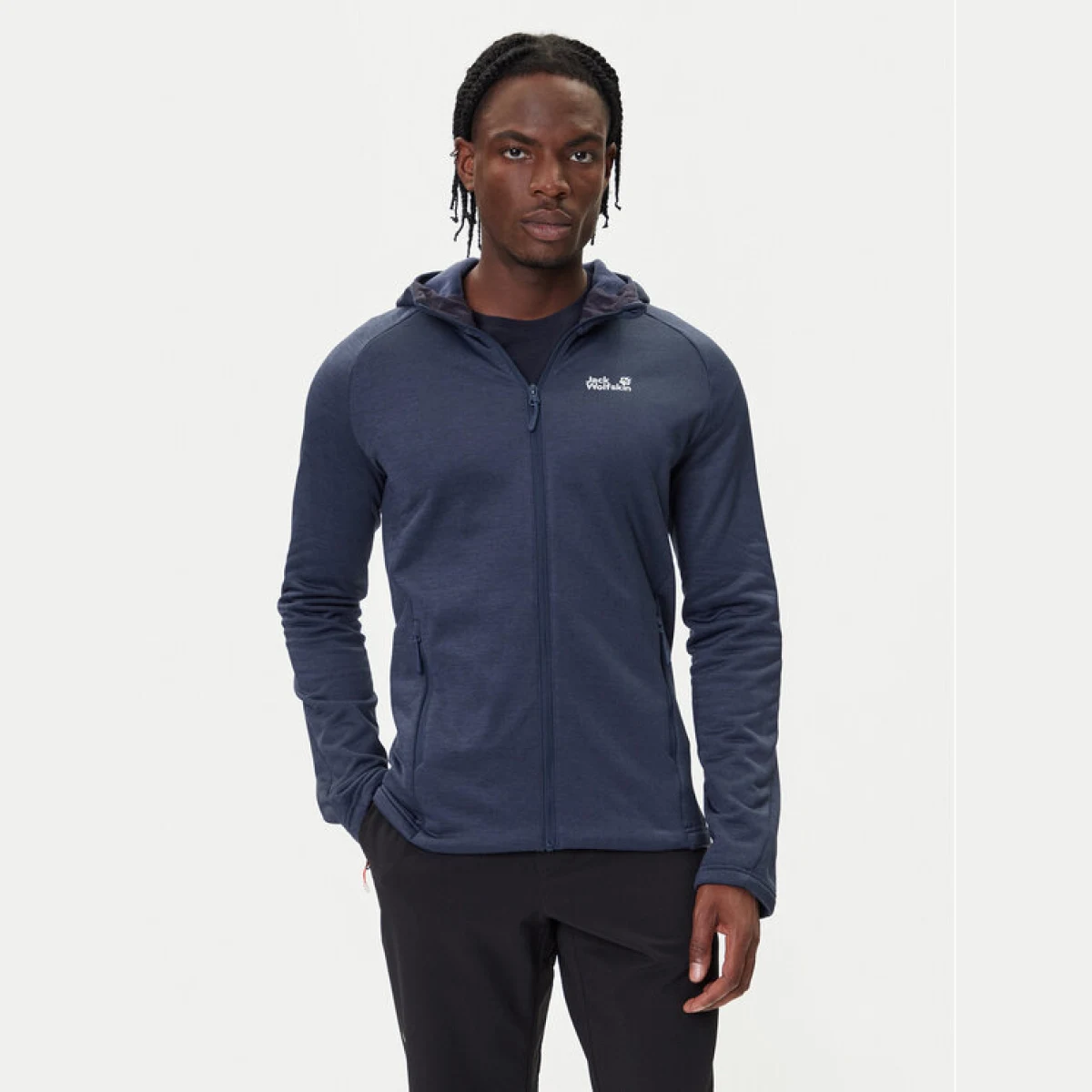 Jack Wolfskin Flis Peak District A65272 Tamnoplava Regular Fit · záber 2