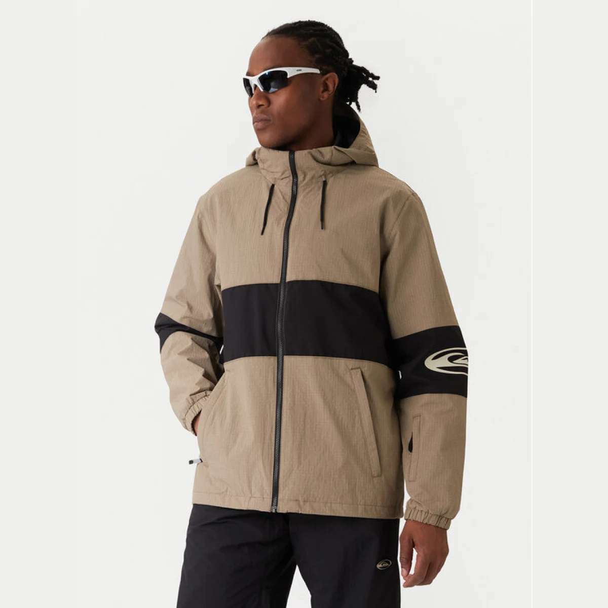 Quiksilver Snowboard jakna Hight In The Hood JK EQYTJ03517 Smeđa Relaxed Fit · záber 2