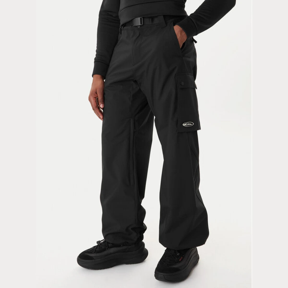 Quiksilver Skijaške hlače Snow Down Cargo EQYTP03231 Crna Relaxed Fit · záber 2
