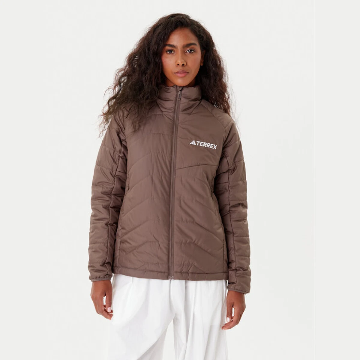 adidas Outdoor jakna Terrex Multi JN0812 Smeđa Regular Fit · záber 2