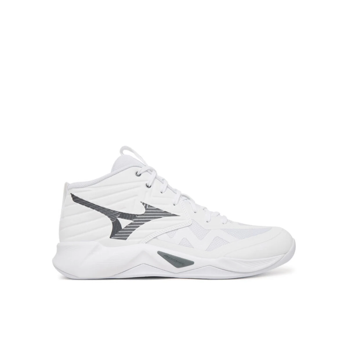 Mizuno Tenisice za dvoranski nogomet Wave Momentum Pro Mid V1GA2545 Bijela - Veličina: 43 | Boja: biela | Dobna skupina: Odrasli | Spol: Muško · záber 2