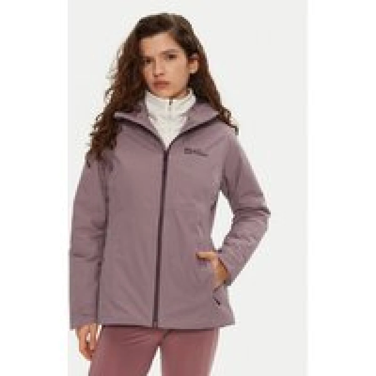 Jack Wolfskin Vodootporna jakna Wisper Ins A61893 Ljubičasta Regular Fit · záber 1