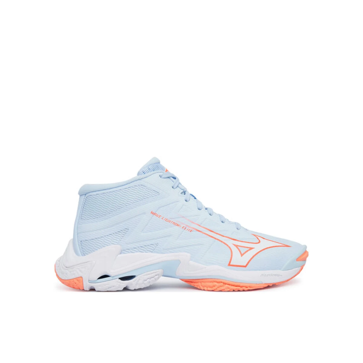 Mizuno Tenisice za dvoranski nogomet Wave Lightning Elite Mid V1GC2605 Svijetlo plava - Veličina: 40,5 | Boja: modrá | Dobna skupina: Odrasli | Spol: Žensko · záber 2