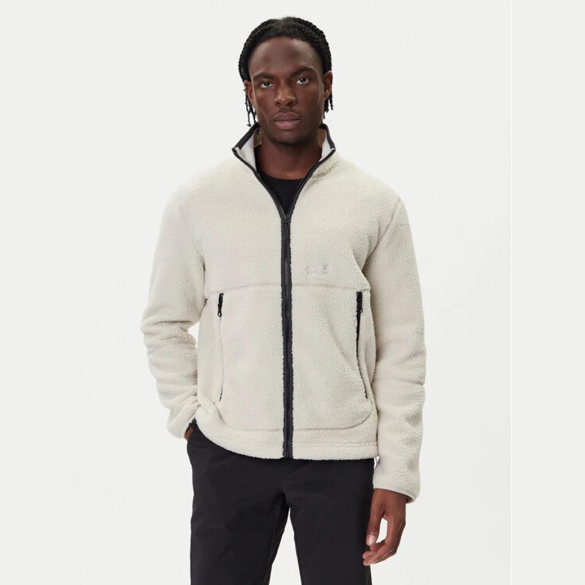 Jack Wolfskin Flis Stone Lite A64997 Bež Relaxed Fit · záber 2