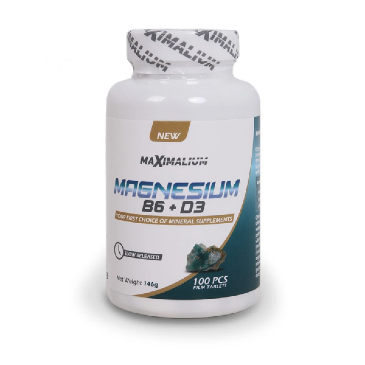 Magnezij 250 mg +B6 2 mg +D3 10µg 100 tbl · záber 1