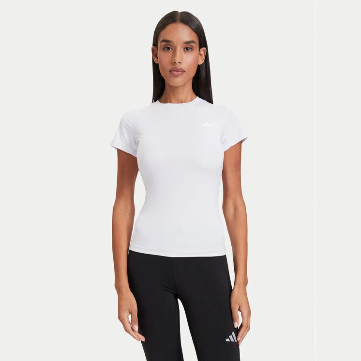 adidas Tehnička majica Primelift Essentials Workout Contour T-Shirt KQ8386 Svijetlo ljubičasta Slim Fit · záber 2