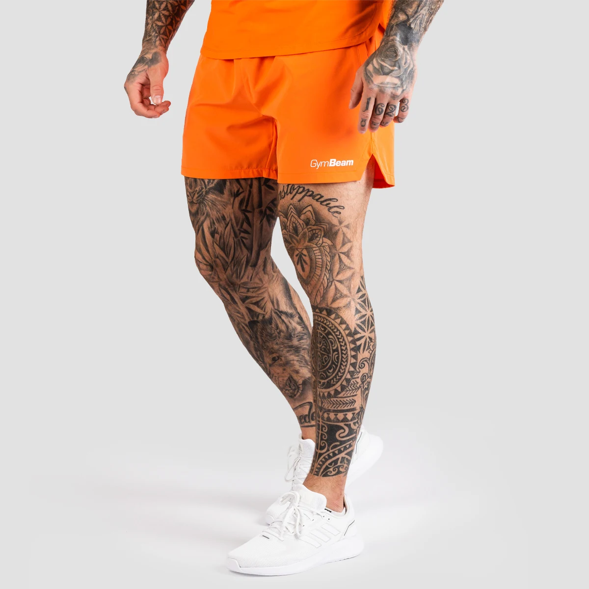 GymBeam Muške kratke hlače TRN Orange · záber 1