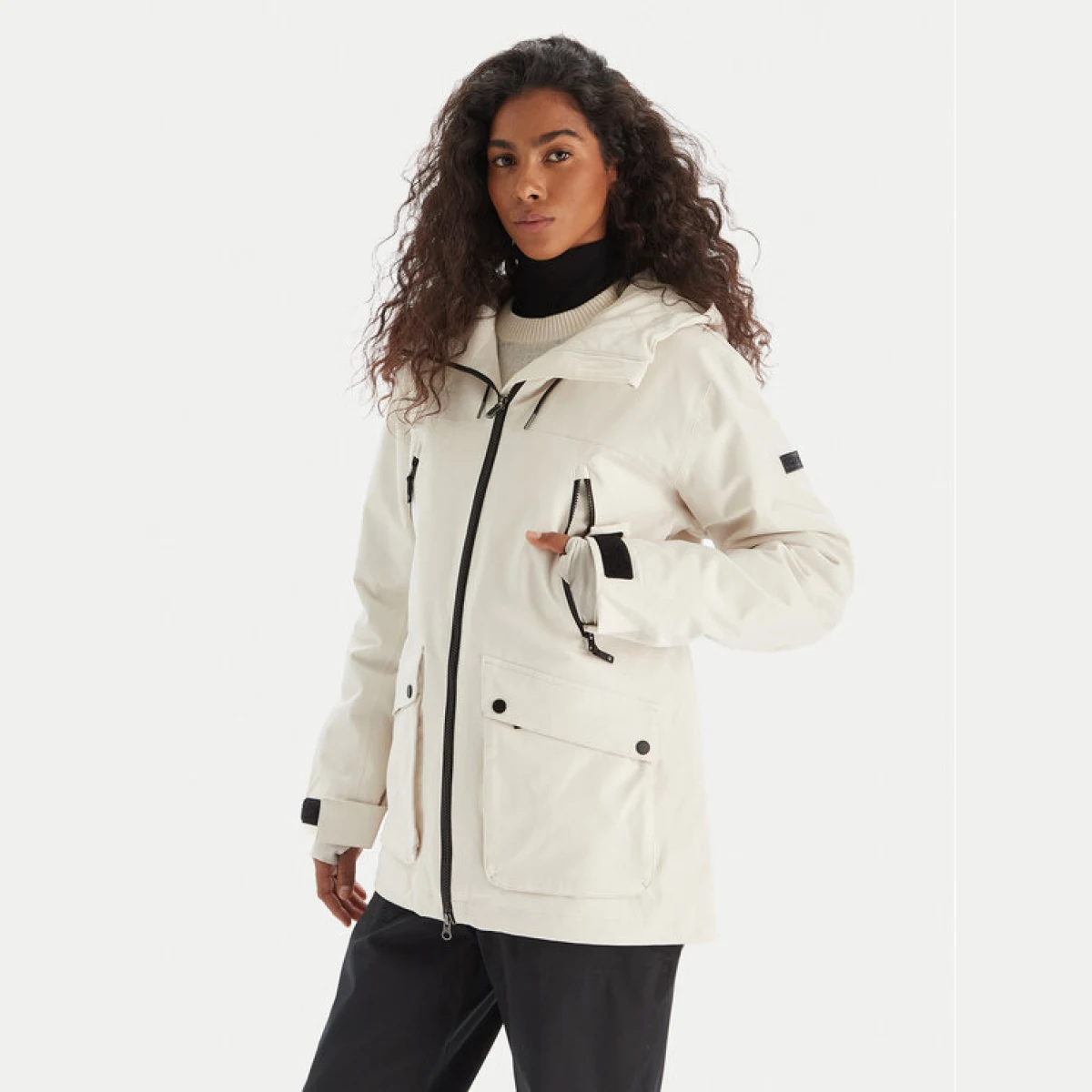 Roxy Skijaška jakna ERJTJ03515 Bijela Slim Fit · záber 2