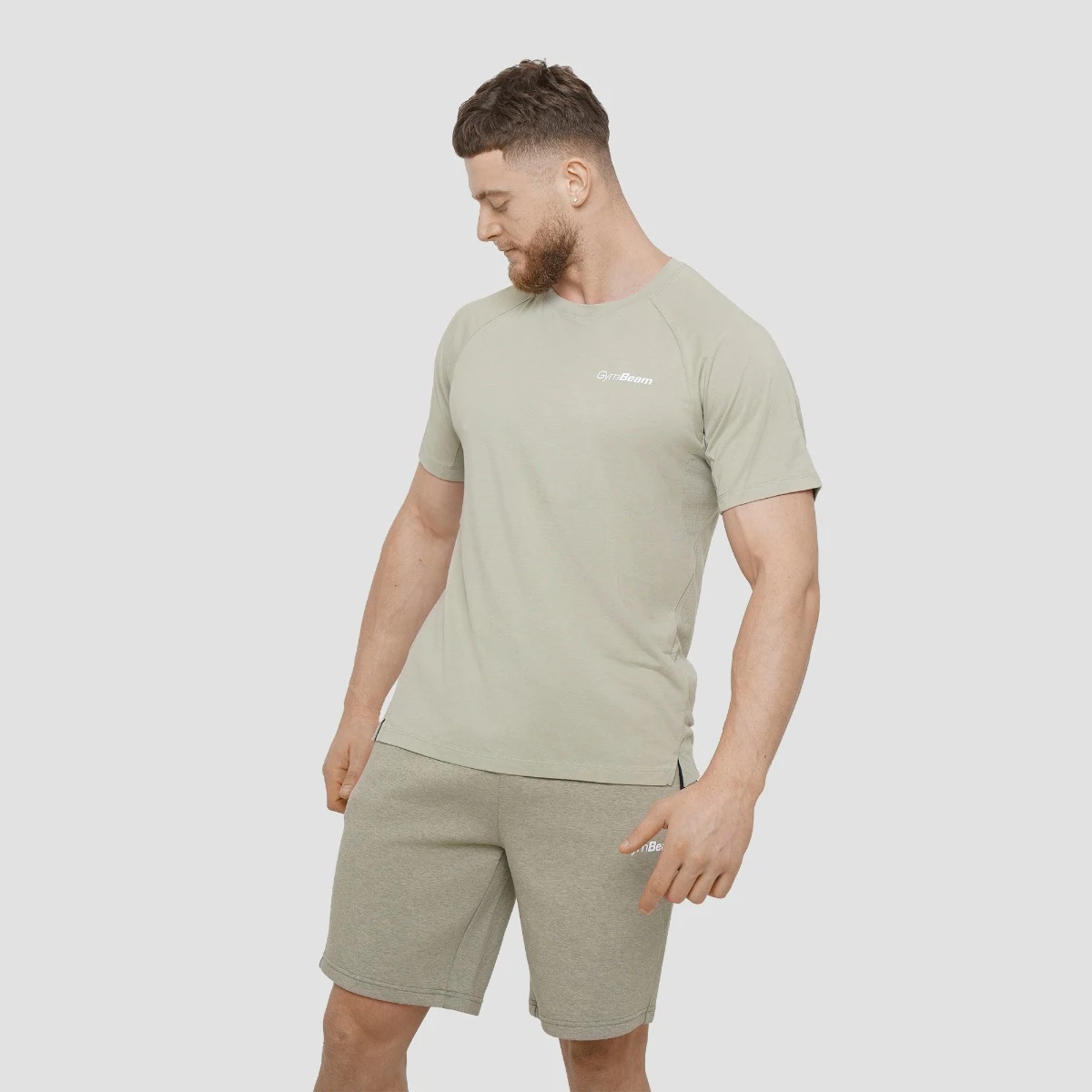 GymBeam Men‘s Agile T-shirt Sage · záber 4