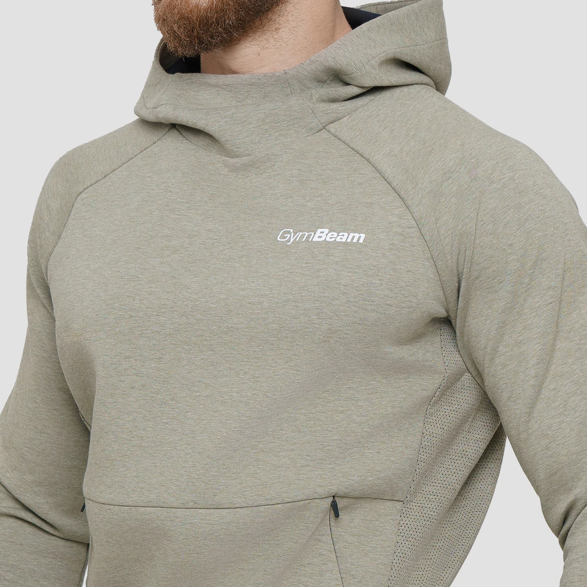 GymBeam Agile Hoodie Sage · záber 3