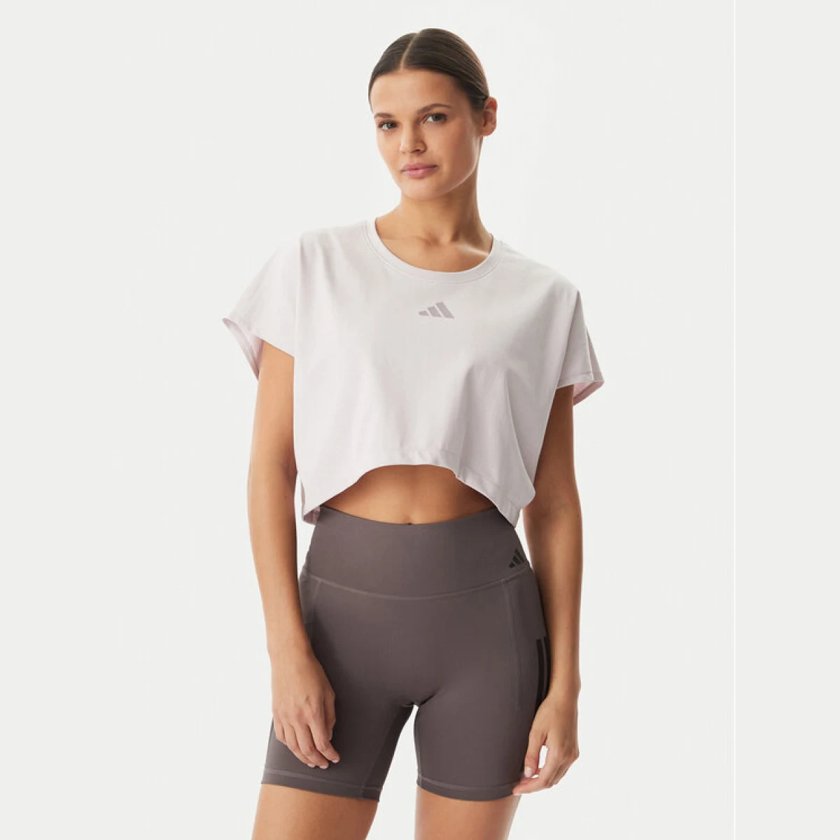 adidas T-shirt Power Workout KE8052 Ljubičasta Loose Fit · záber 2